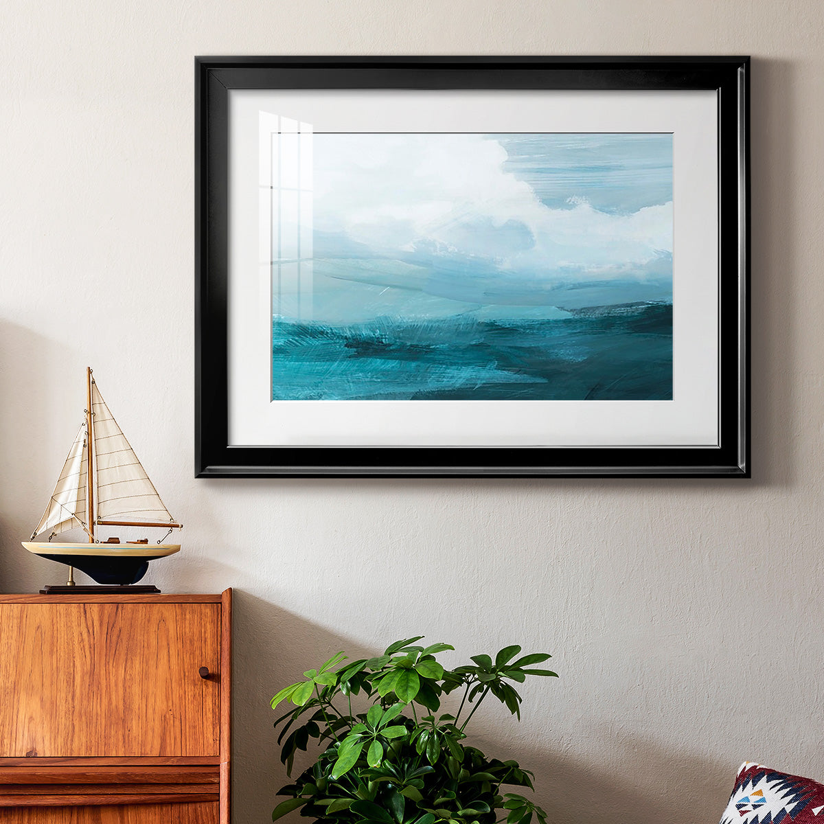 Azure Rising IV Premium Framed Print - Ready to Hang