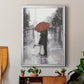 Caught in the Rain - Modern Framed Canvas Print