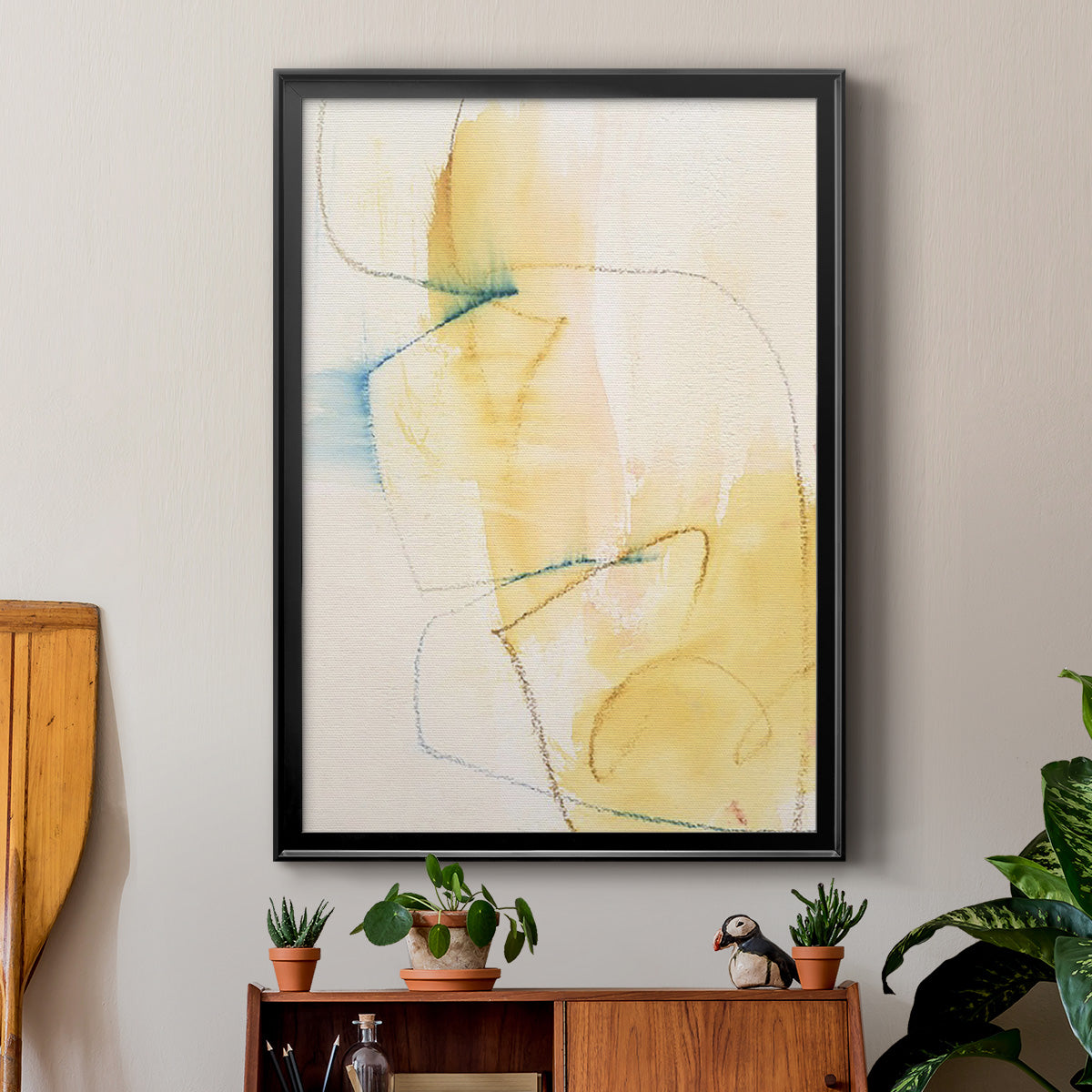 Barxan I - Modern Framed Canvas Print