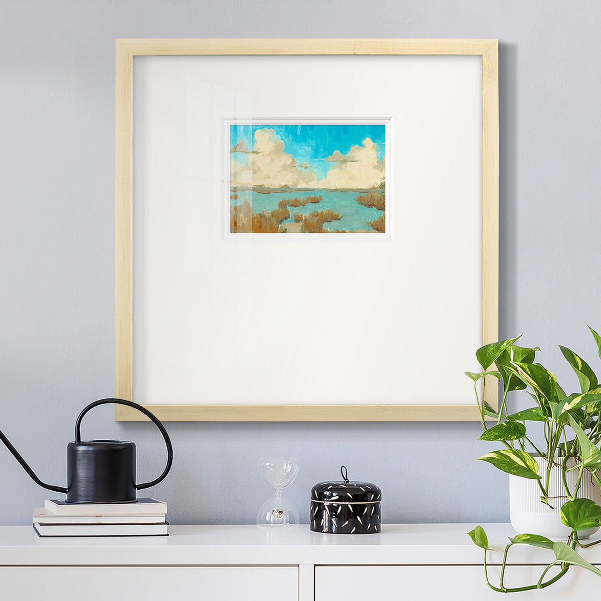 Fripp Island Water II Premium Framed Print Double Matboard