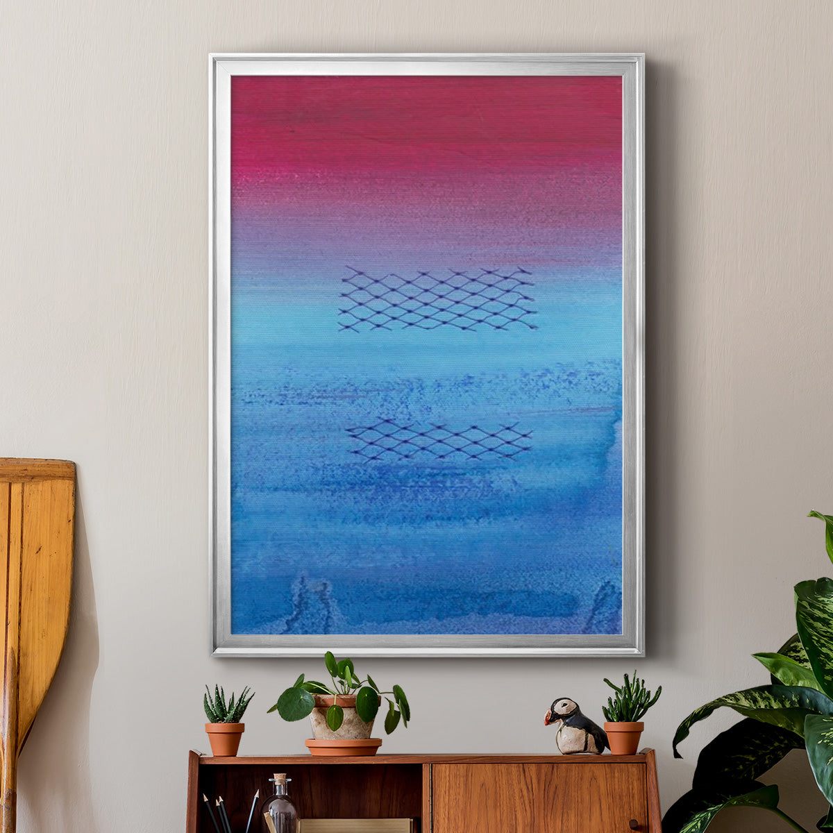 Gently Oppose II - Modern Framed Canvas Print