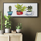 Vibing Succulents II - Floater Framed Canvas Print