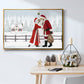 Christmas Love Collection A - Framed Gallery Wrapped Canvas in Floating Frame