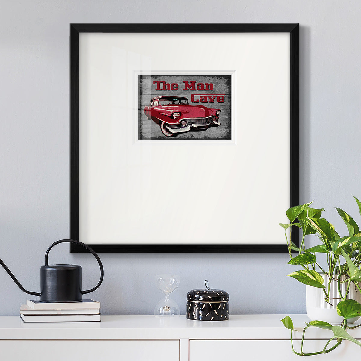 The Man Cave Premium Framed Print Double Matboard