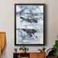 Blue Memories II - Modern Framed Canvas Print