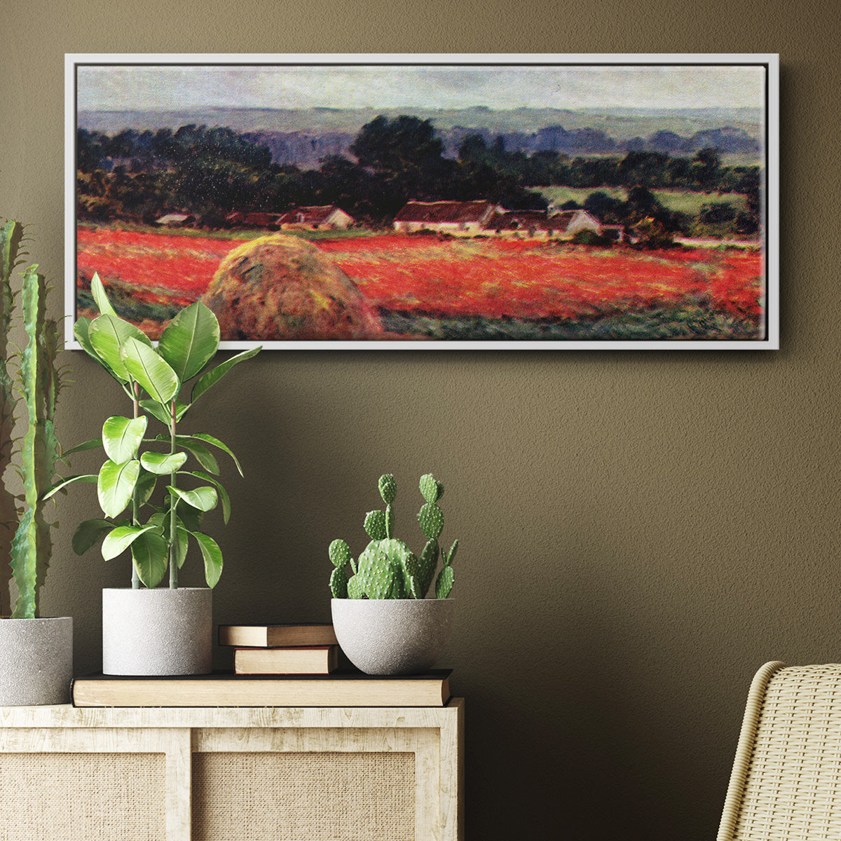 The Poppy Blumenfeld (The Barn) - Floater Framed Canvas Print
