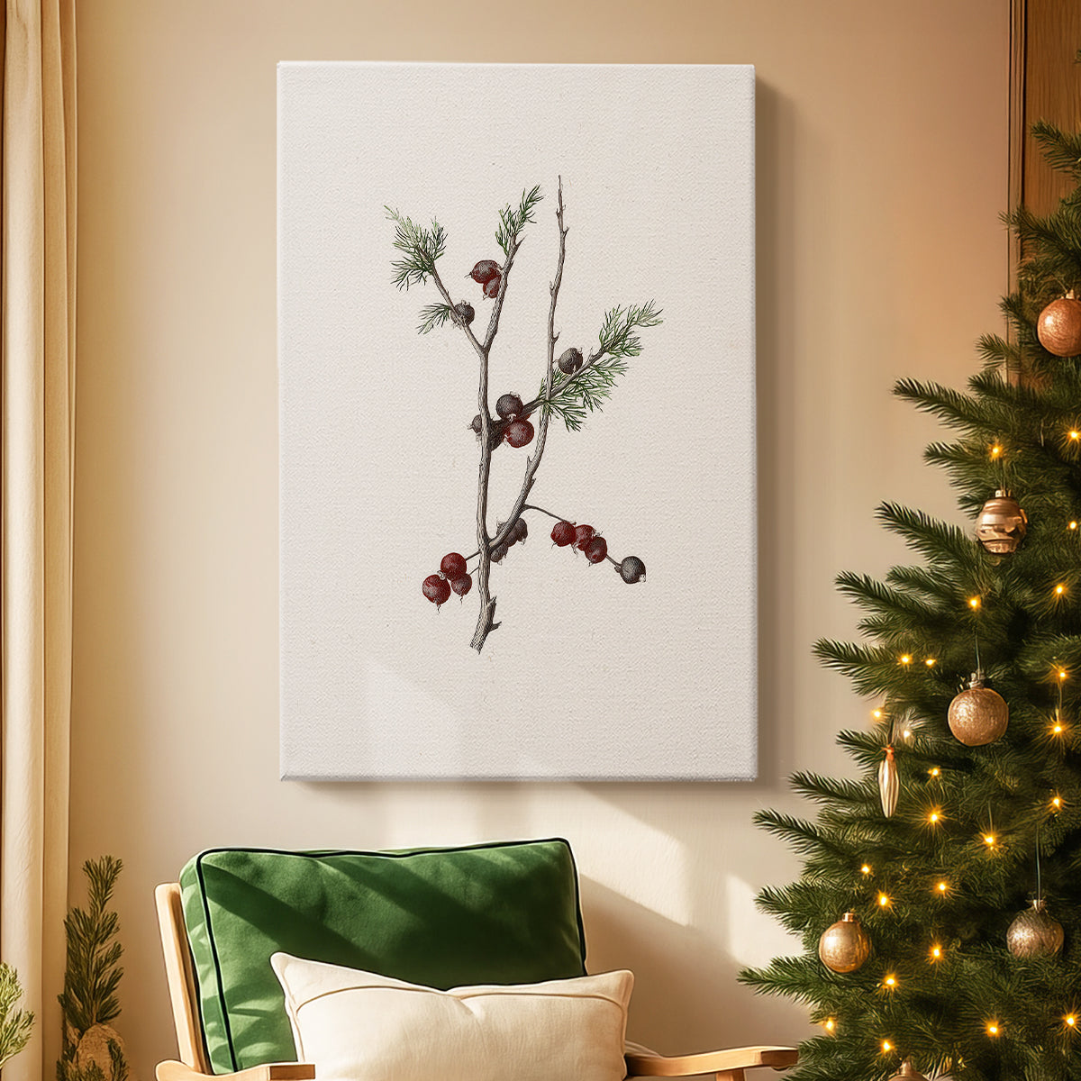Pearled Night Serenade - Canvas Art Print