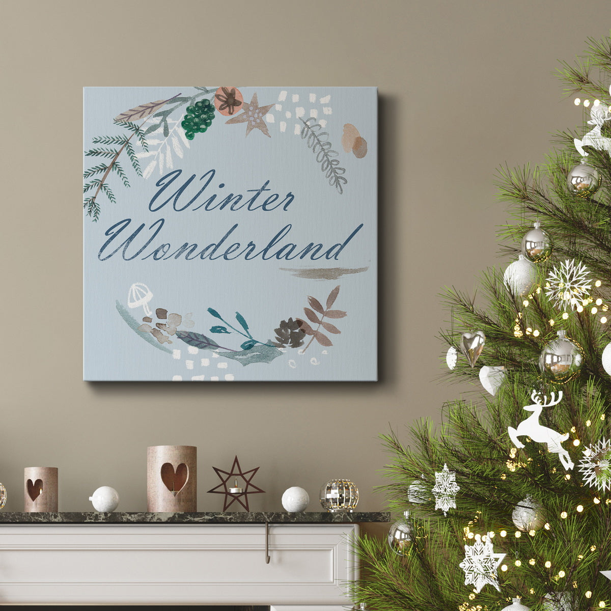 Snowy Christmas III-Premium Gallery Wrapped Canvas - Ready to Hang