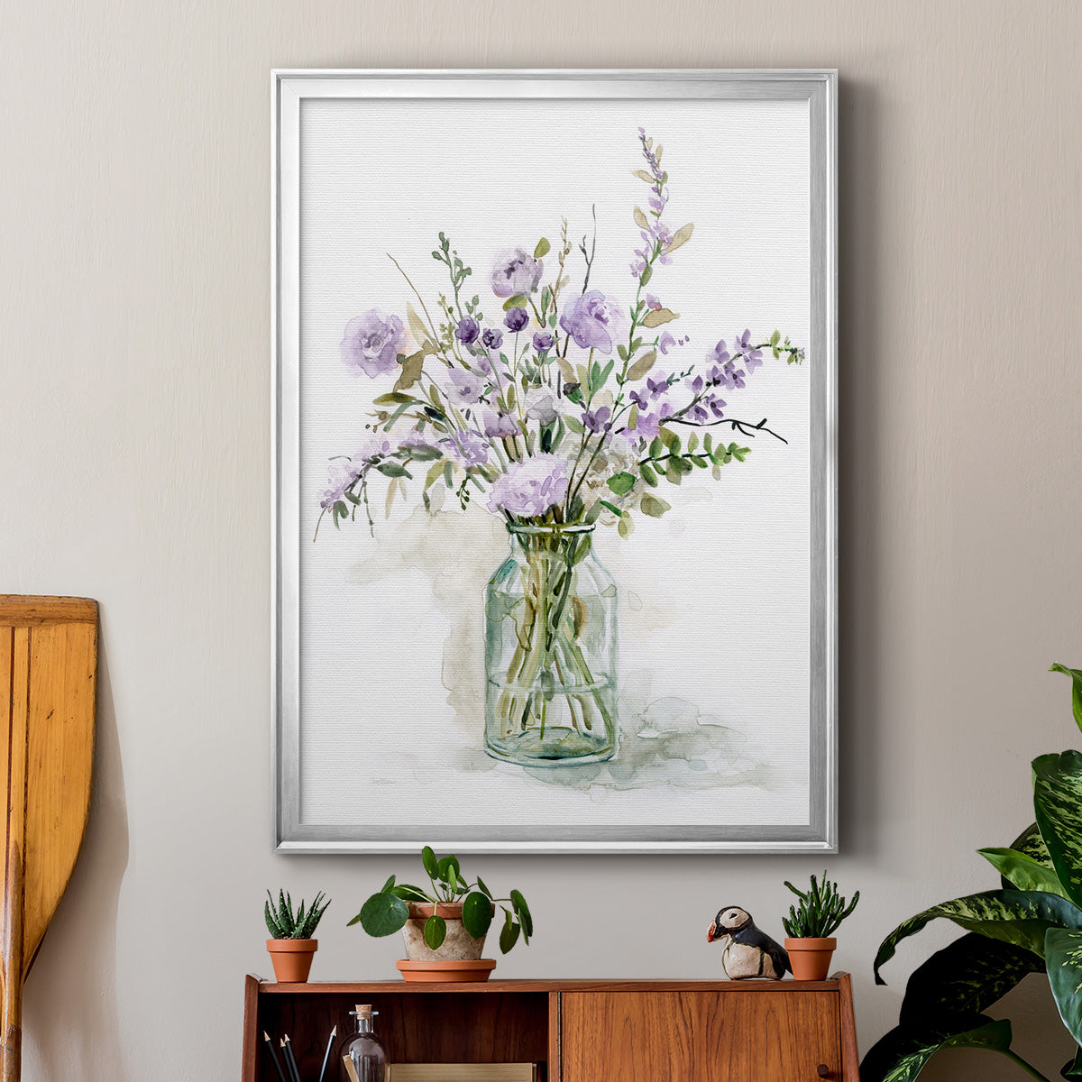 Purple Passion I - Modern Framed Canvas Print