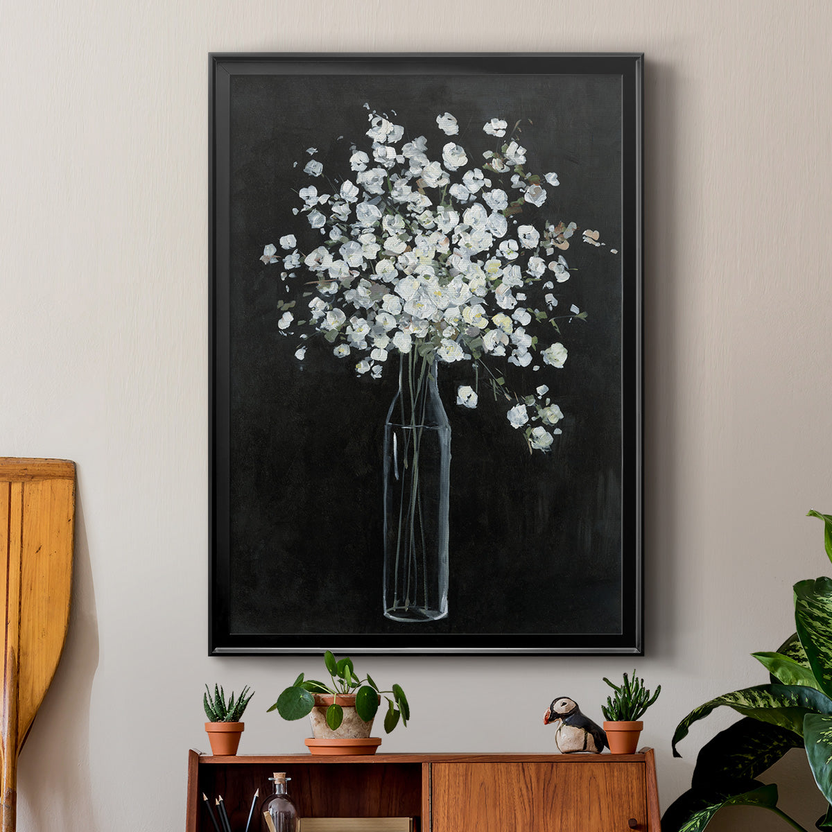 Filled with Spring - Modern Framed Canvas Print