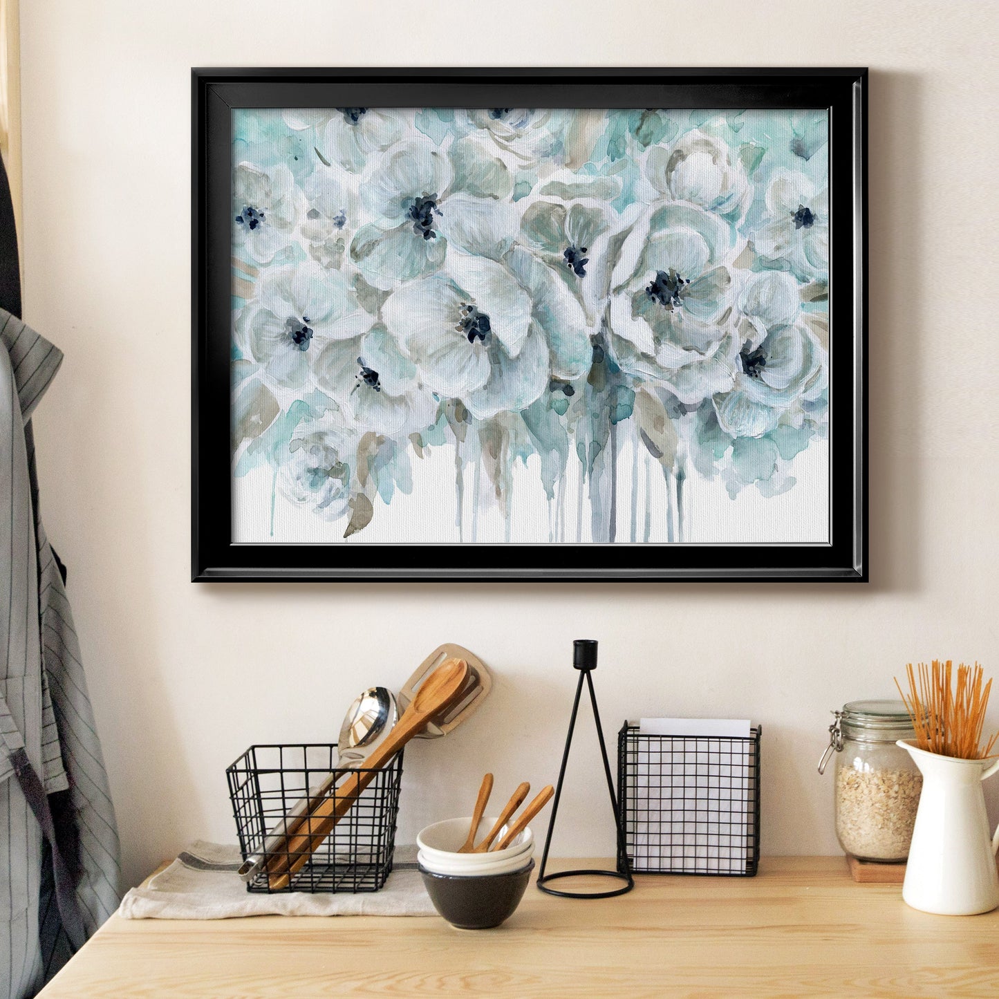 Teal Harmony II Premium Classic Framed Canvas - Ready to Hang