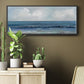Cloudy Ocean Waves Horizon - Floater Framed Canvas Print