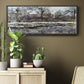 Snow in Vétheuil - Floater Framed Canvas Print