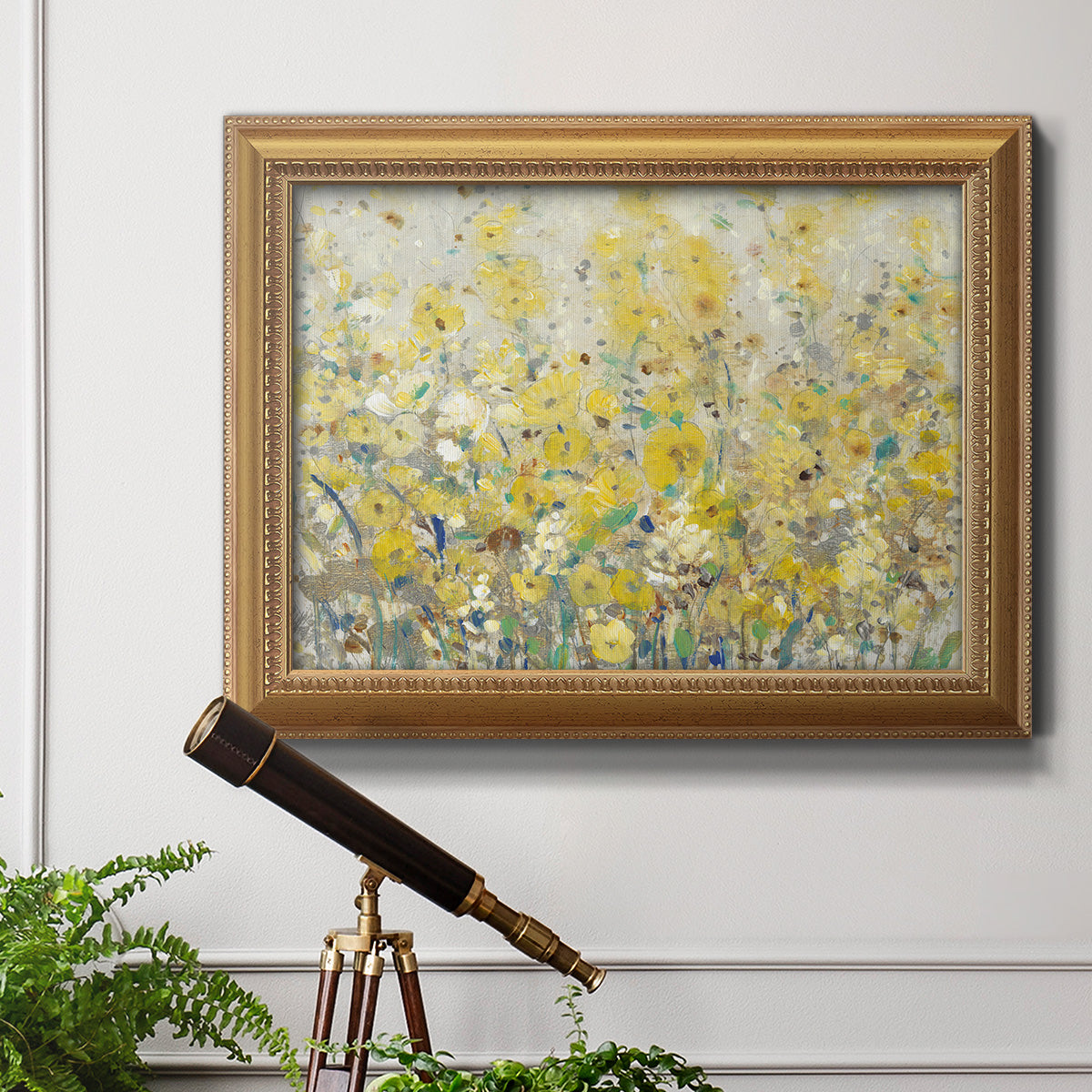 Cheerful Garden I Premium Framed Canvas- Ready to Hang