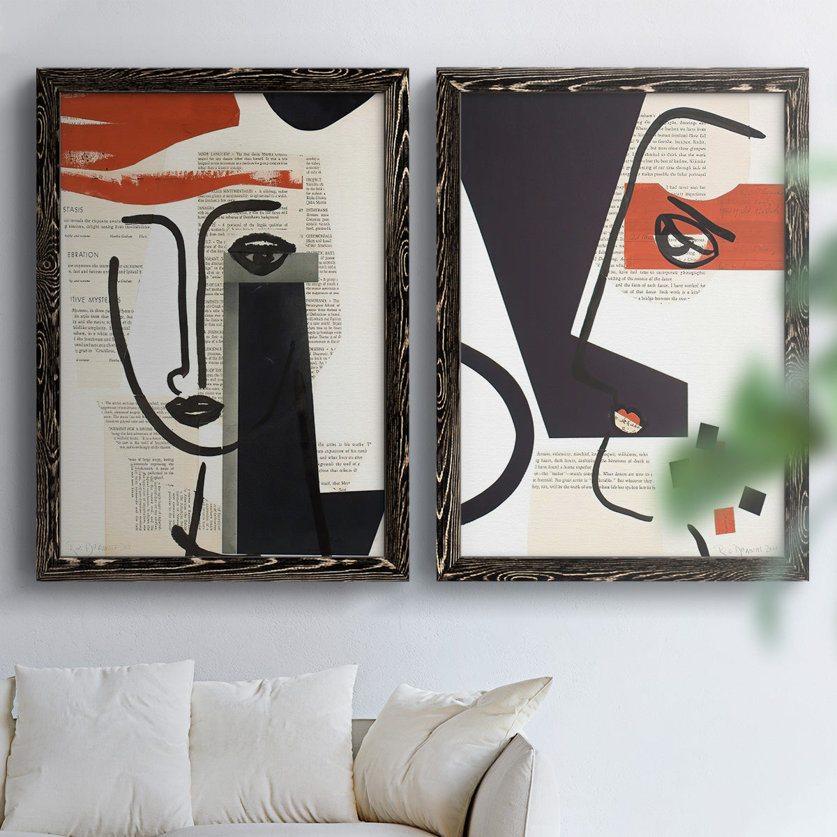 Faces of A Century V - Premium Framed Canvas 2 Piece Set - Ready to Hang