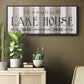 Simple at the Lake House - Floater Framed Canvas Print