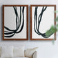 Onyx Ribbon I - Premium Framed Canvas 2 Piece Set - Ready to Hang