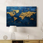 Impasto Map - Canvas Art Print