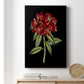 Crimson Flowers on Black (A) II Premium Gallery Wrapped Canvas - Ready to Hang