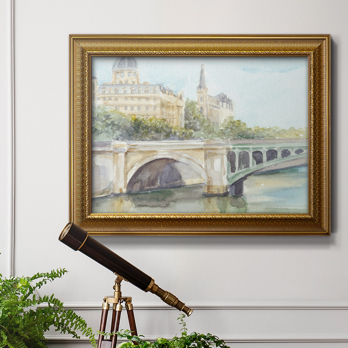 French Bridge Study IV Premium Framed Canvas- Ready to Hang