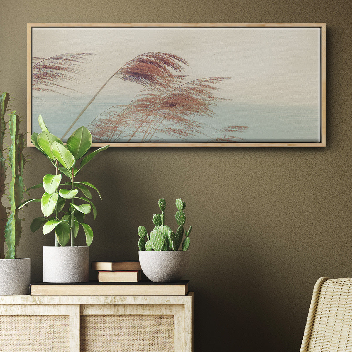 Windy I - Floater Framed Canvas Print