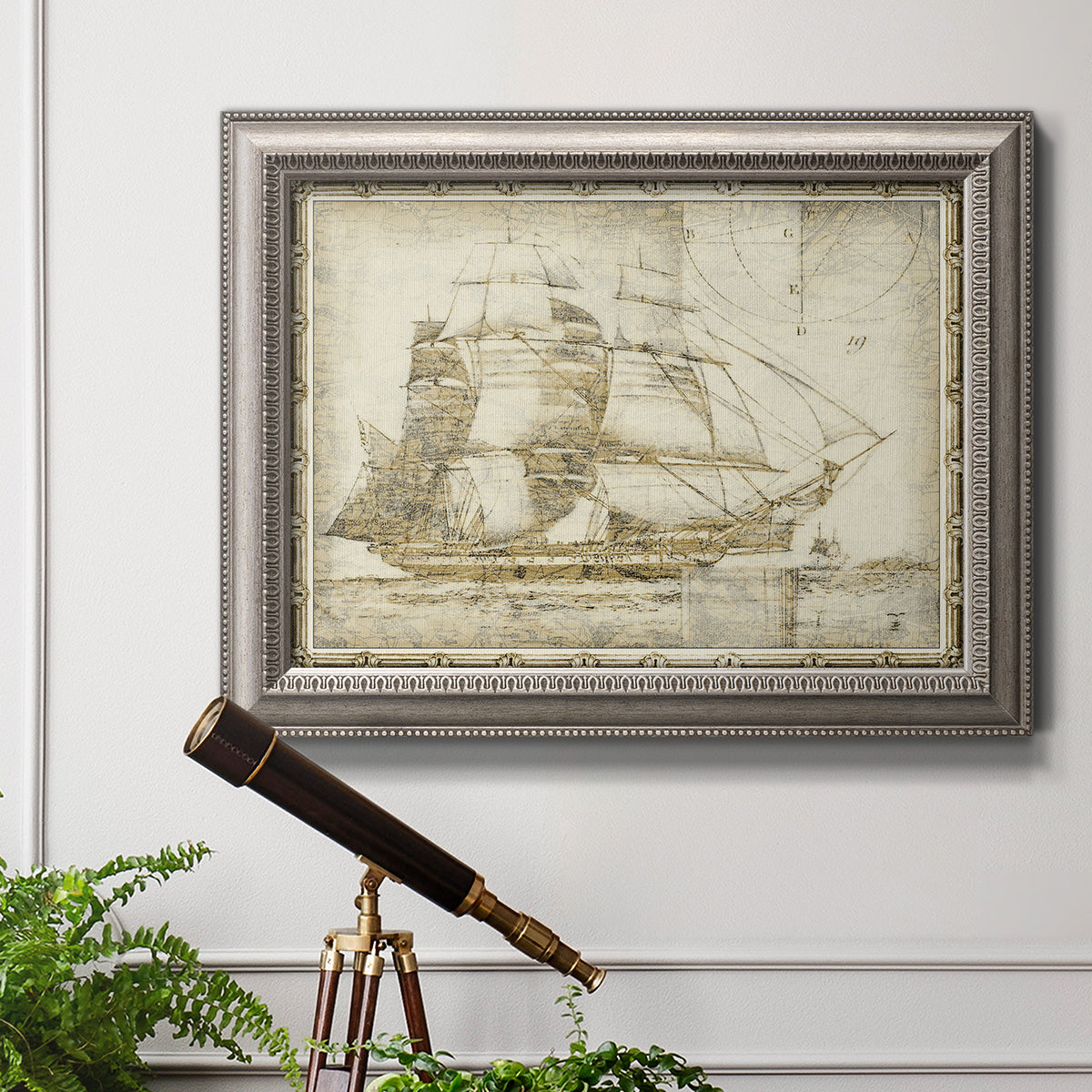 Ghost Ship I Premium Framed Canvas- Ready to Hang