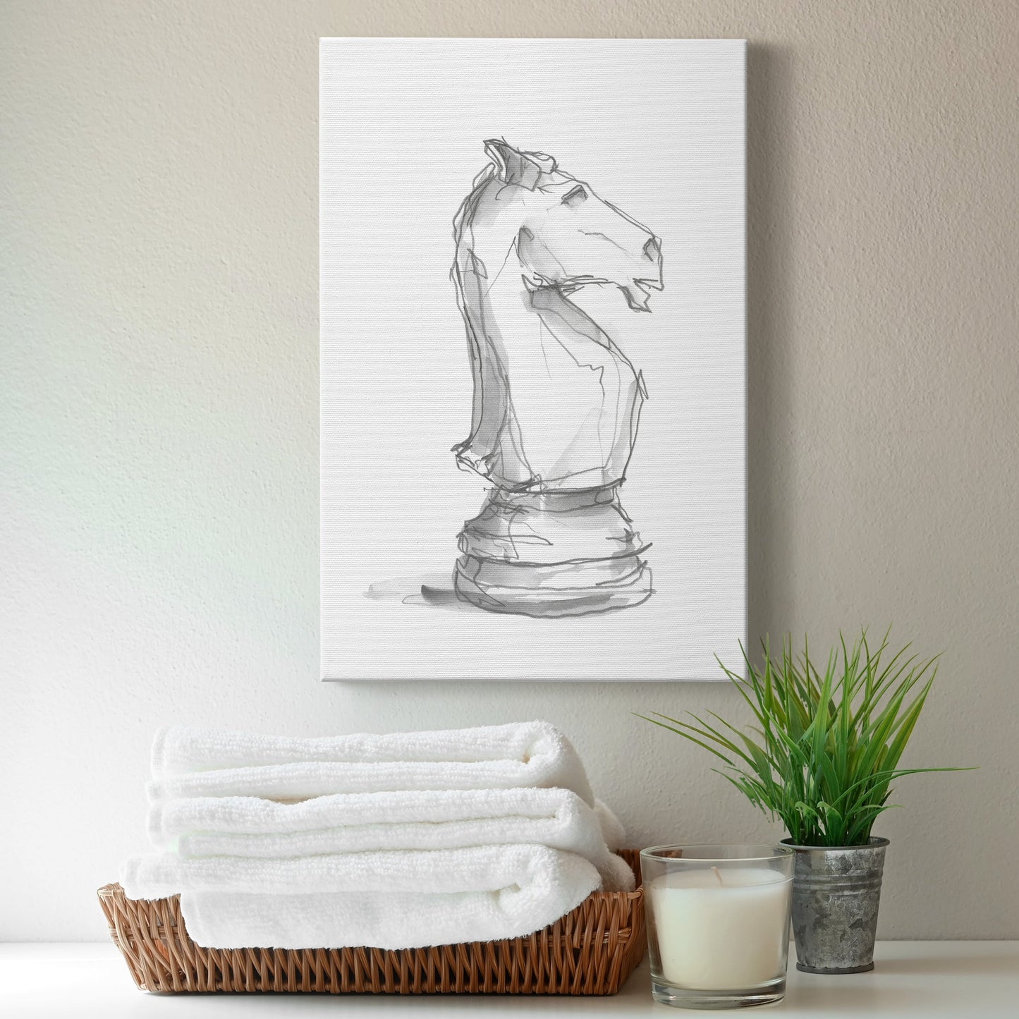 Chess Piece Study I - Canvas Art Print
