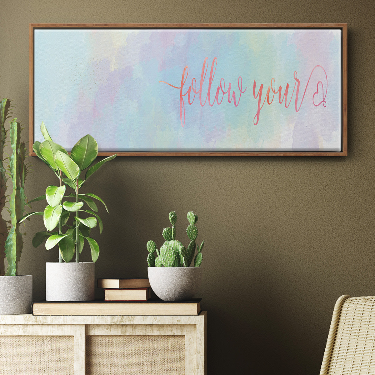 Follow Your - Floater Framed Canvas Print