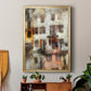 Stacked Houses III - Modern Framed Canvas Print