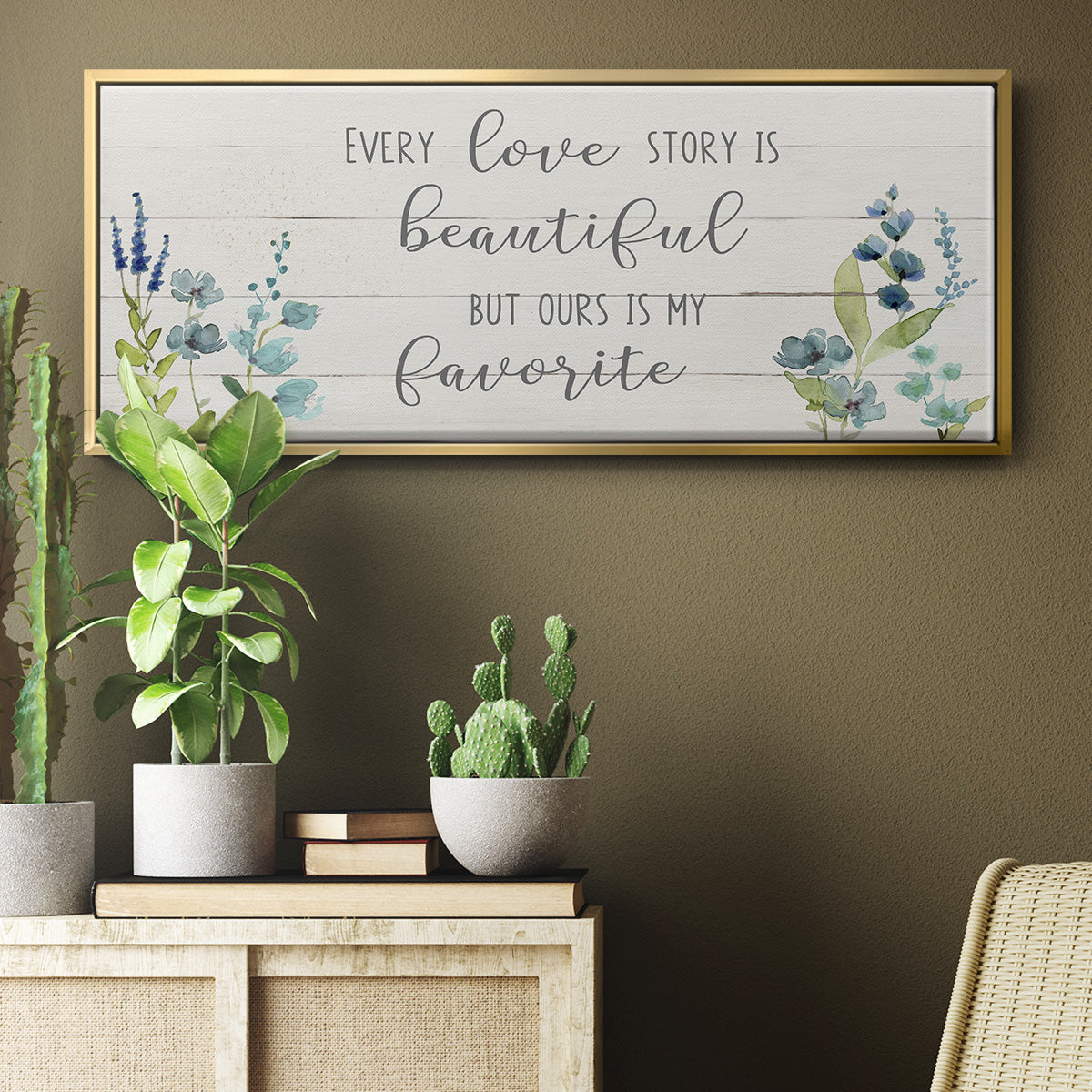 Love Story - Floater Framed Canvas Print
