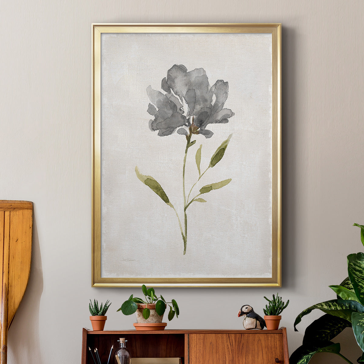 Botanical Beauty II - Modern Framed Canvas Print