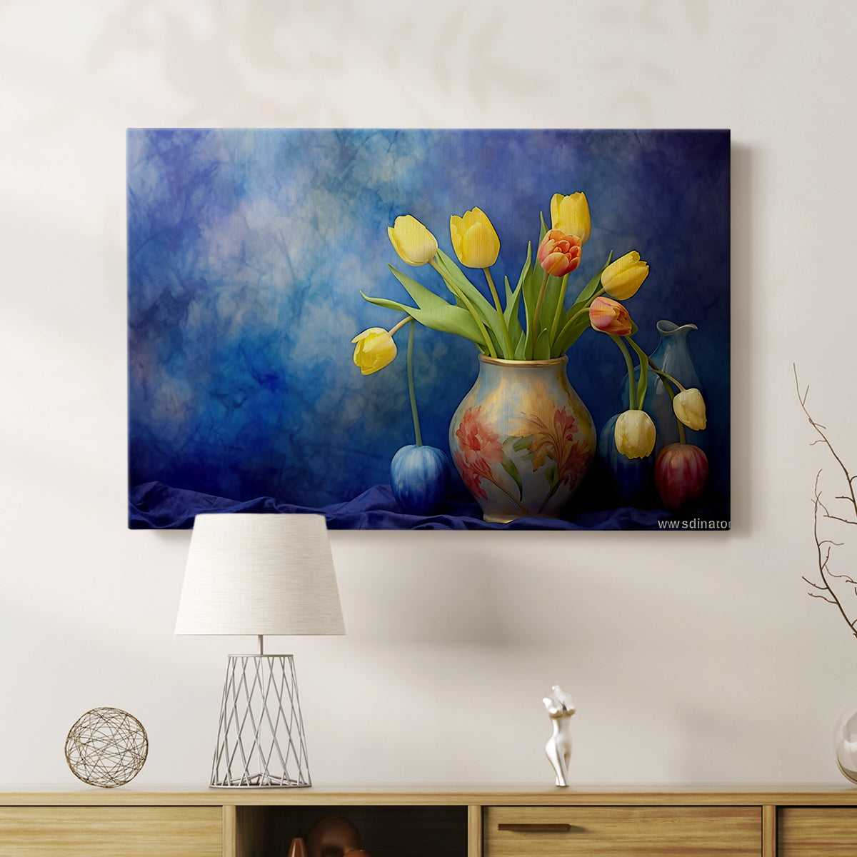 Floral Watercolor IX - Canvas Art Print
