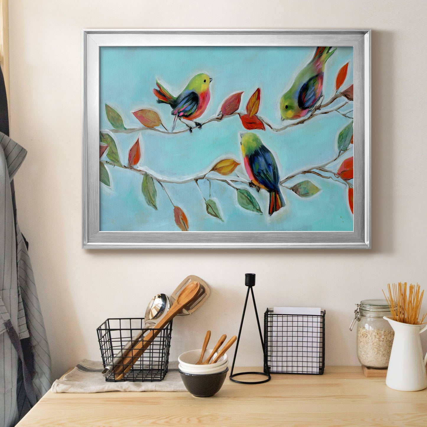 Bitty Birds II Premium Classic Framed Canvas - Ready to Hang