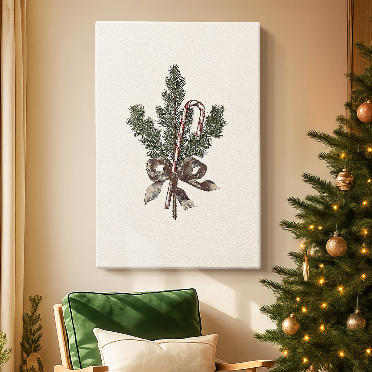 Pearled Carol of Nativity - Canvas Art Print