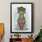 Rabbit Carrot Hat - Modern Framed Canvas Print