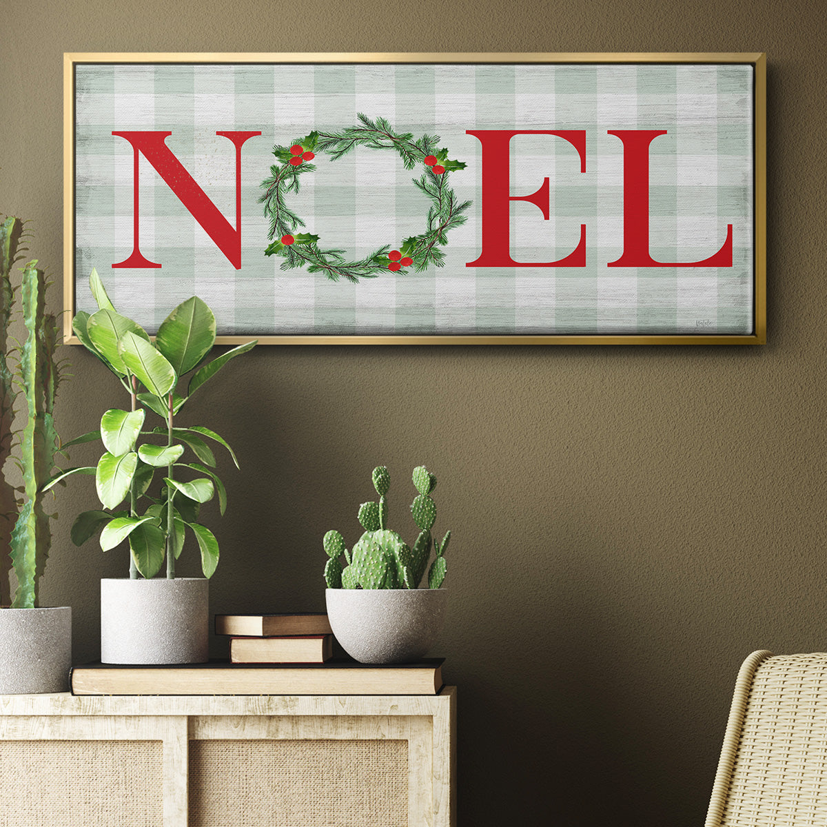 Noel - Floater Framed Canvas Print