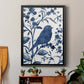 Bluebird Silhouette I - Modern Framed Canvas Print