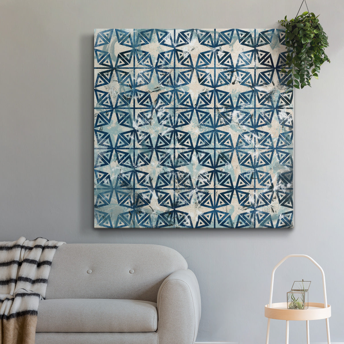 Tile-Dye IV - Canvas Art Print