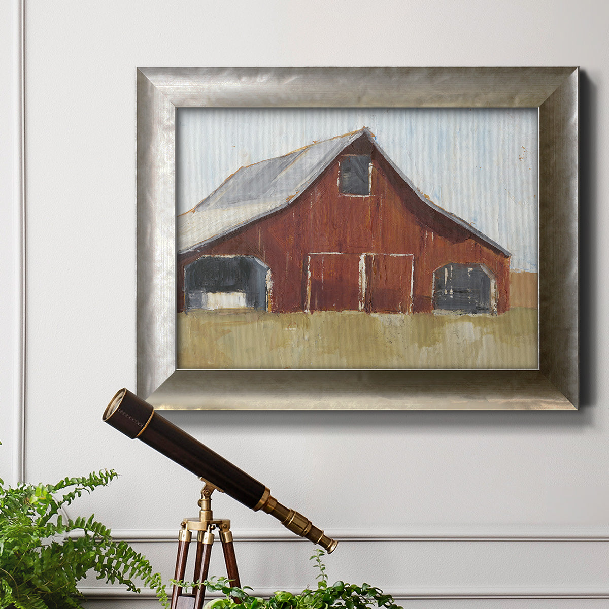 Rustic Red Barn I Premium Framed Canvas- Ready to Hang