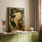 Canvas art print of a classical-inspired image of a child with gentle shading styled in a home decor setting.
