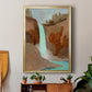 Turquoise Falls I - Modern Framed Canvas Print
