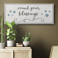 Count Blessings - Floater Framed Canvas Print