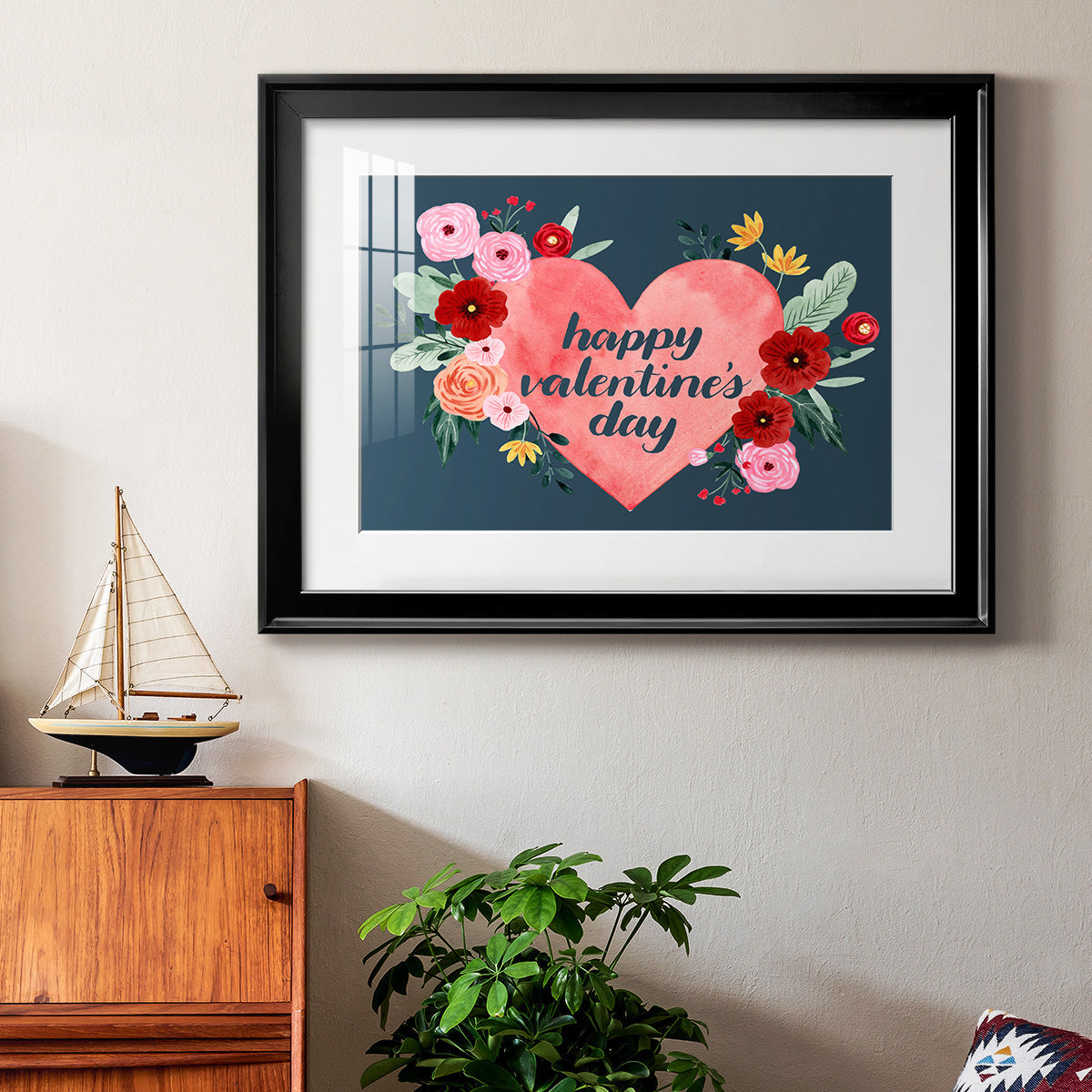 Sweet Hearts Collection A Premium Framed Print - Ready to Hang