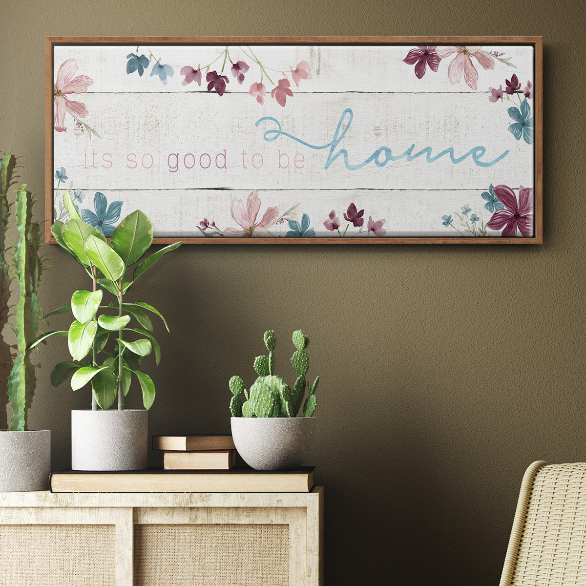 Good To Be Home - Floater Framed Canvas Print