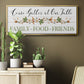 Feeding Friends I - Floater Framed Canvas Print