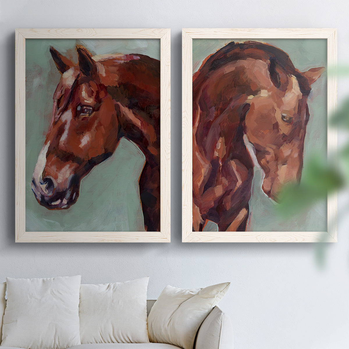 Paint by Number Horse I - Premium Framed Canvas 2 Piece Set - Ready to Hang