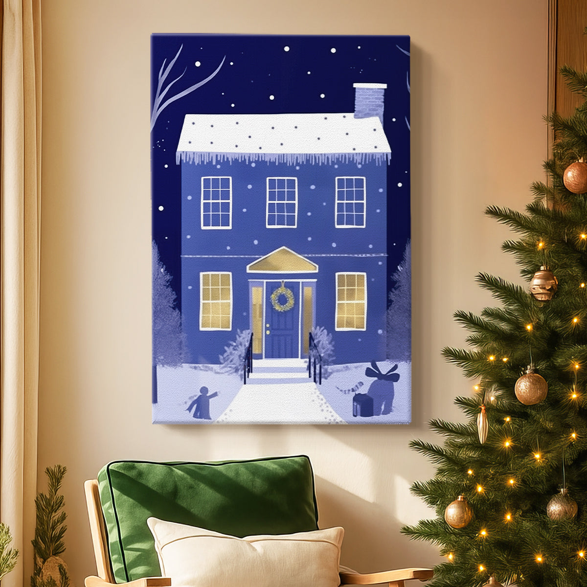 Powder Blue Serenade of Bells - Canvas Art Print