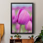 Magenta Stem - Modern Framed Canvas Print