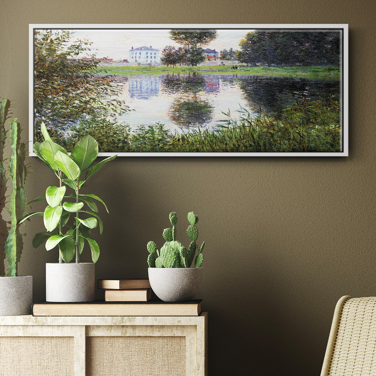 The Ball Shaped Tree, Argenteuil, 1876 - Floater Framed Canvas Print