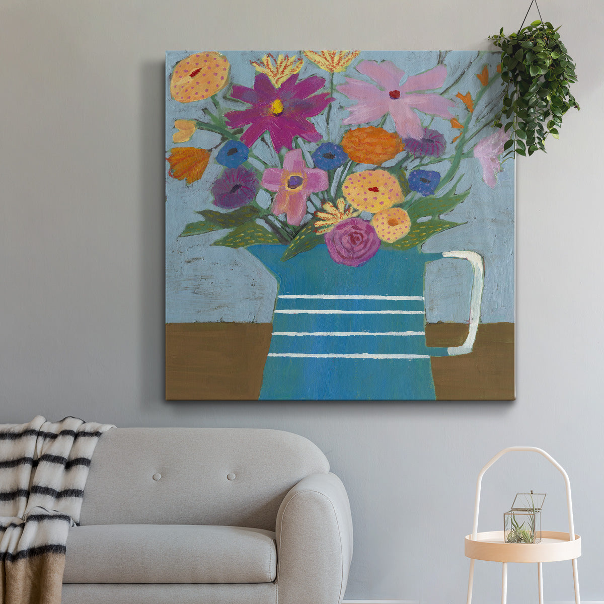 Farmhouse Flora I - Canvas Art Print